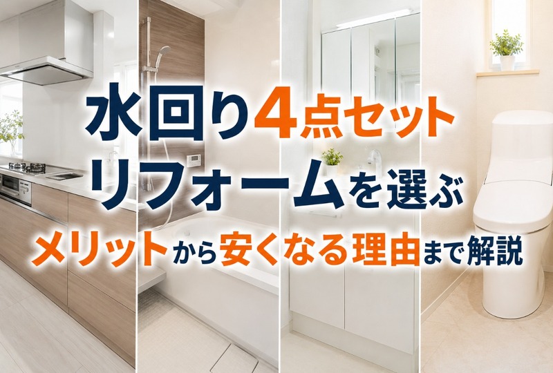 画像667：水回り4点セットリフォームを選ぶメリットから安くなる理由まで解説