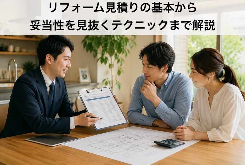 画像797：リフォーム見積りの基本から妥当性を見抜くテクニックまで解説